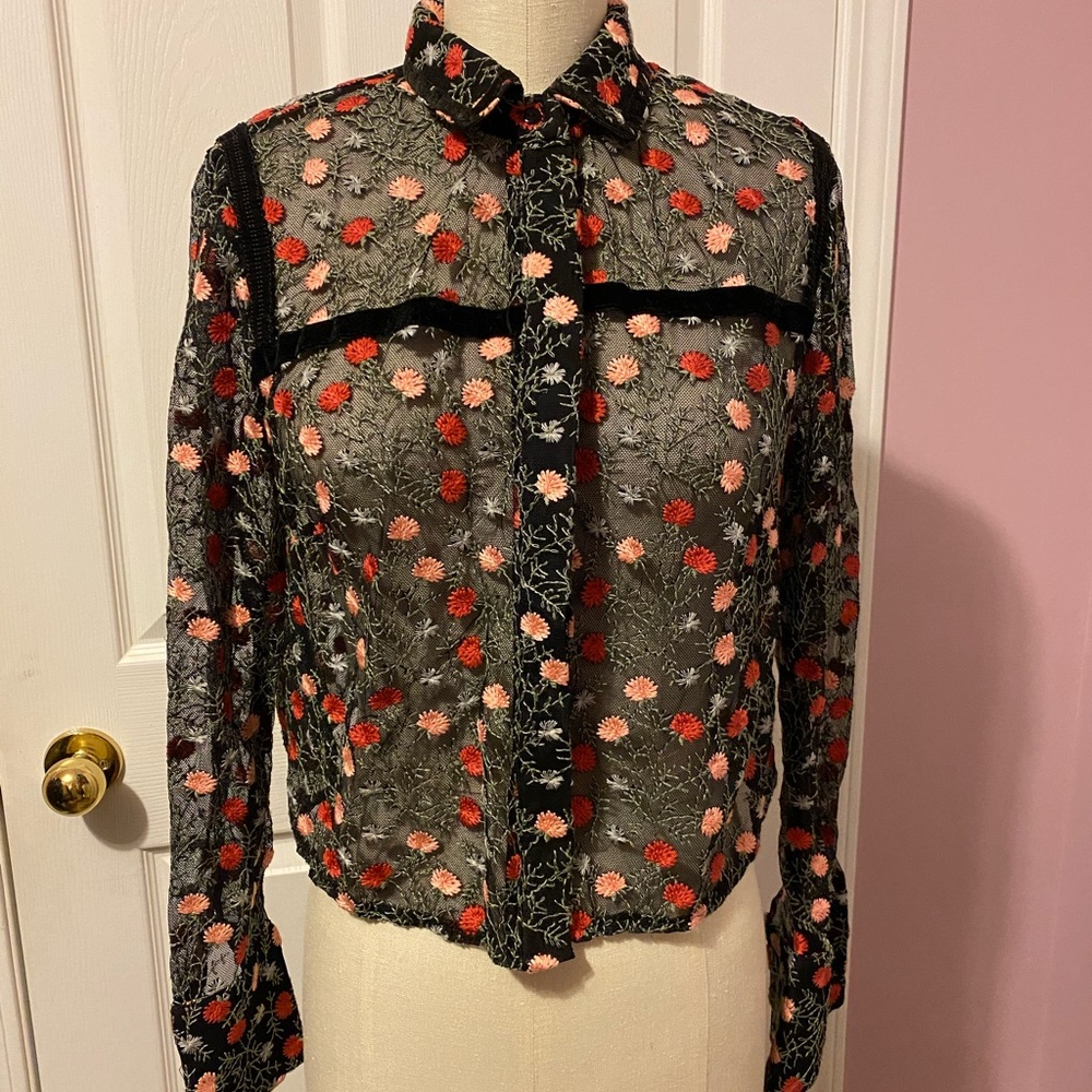 Topshop floral shirt